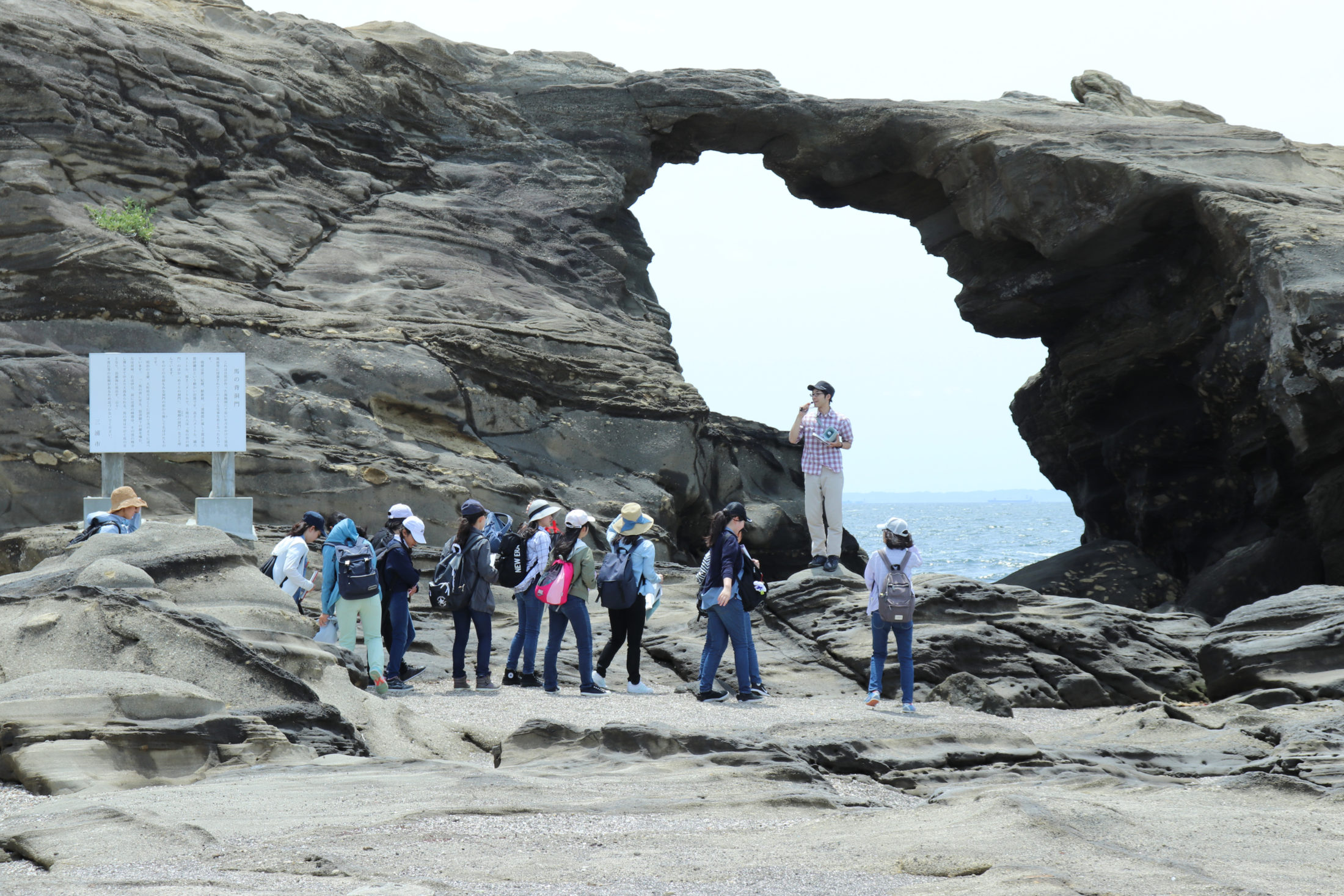三浦半島最南端の城ヶ島で海蝕洞穴『馬の背洞門』を見学。自然の悠久な営みを直に感じます